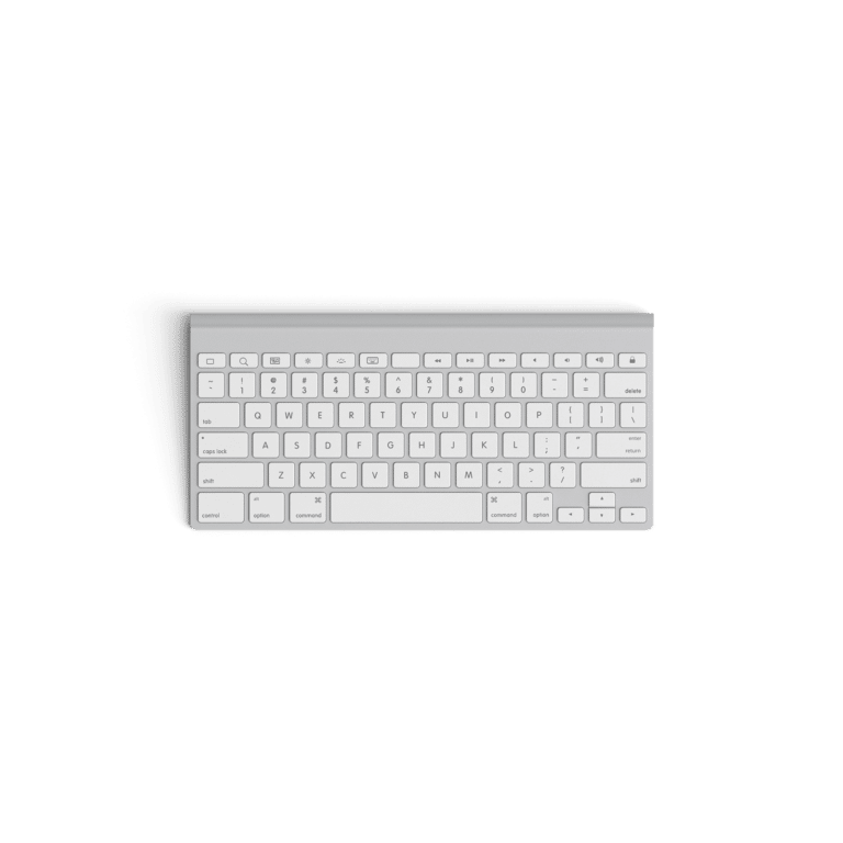 keyboard_apple Dot Media workspace accessory - Apple-style white keyboard.