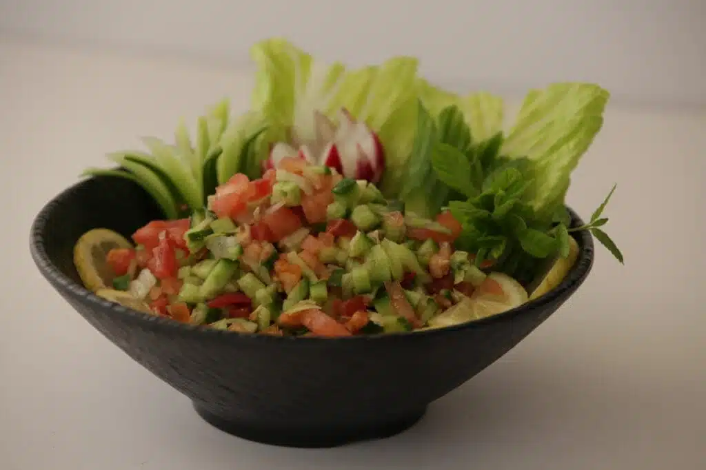 Dot Media food photography - Fresh Fattoush salad.