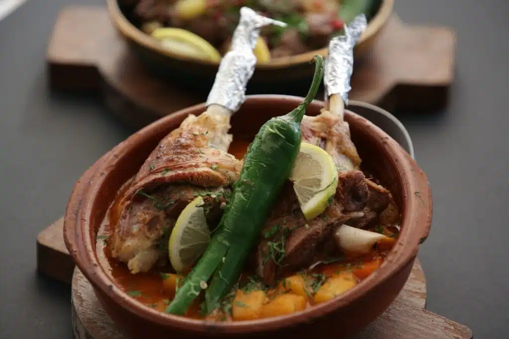 Dot Media food photography - Clay pot lamb chops.