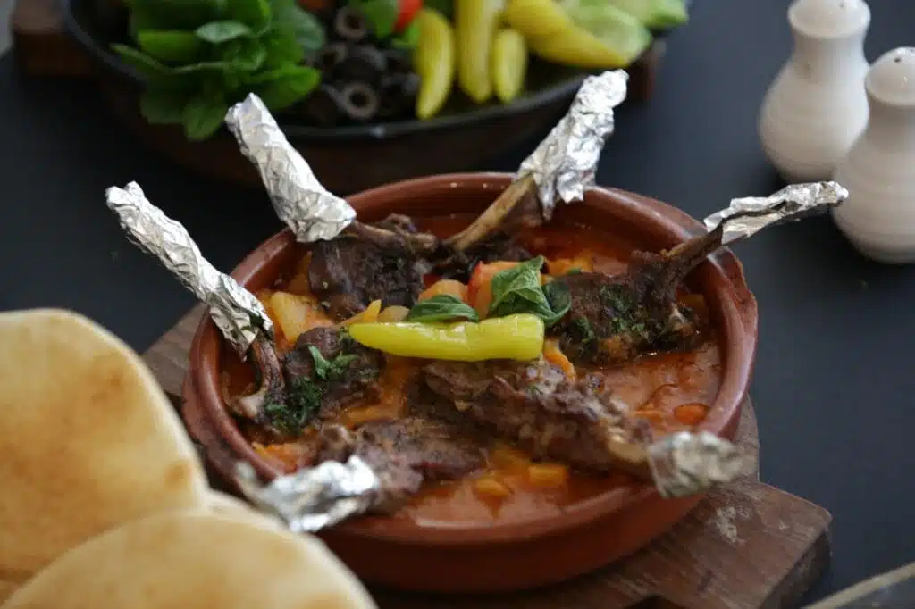 Dot Media food photography - Clay pot lamb chops.
