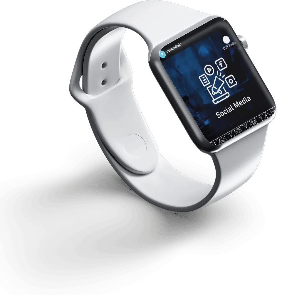 Dot Media tech shot - Apple Watch with QR code