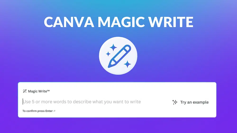 شعار Canva Magic Write – أداة من أدوات الذكاء الاصطناعي للمحتوى تساعد مصممي Dot Media على توليد نصوص تلقائية ضمن التصاميم