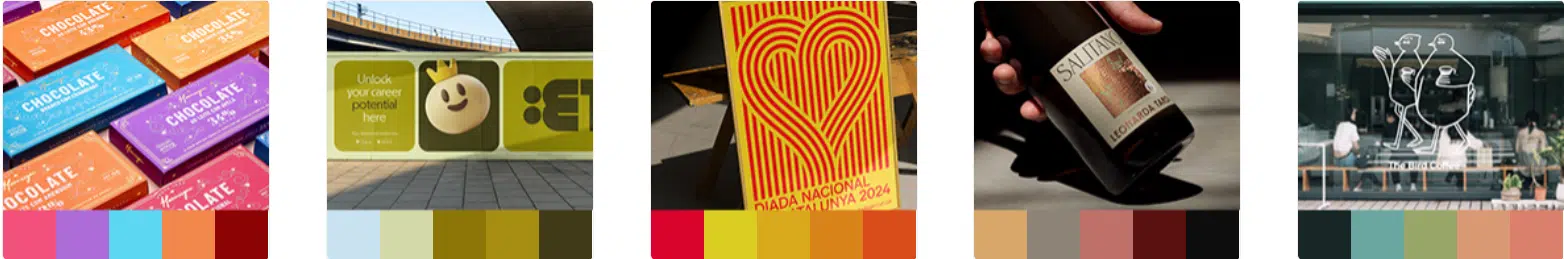 تصميم الهوية البصرية باستخدام لوحة ألوان متناسقة تعكس شخصية العلامة التجارية لـ Dot Media