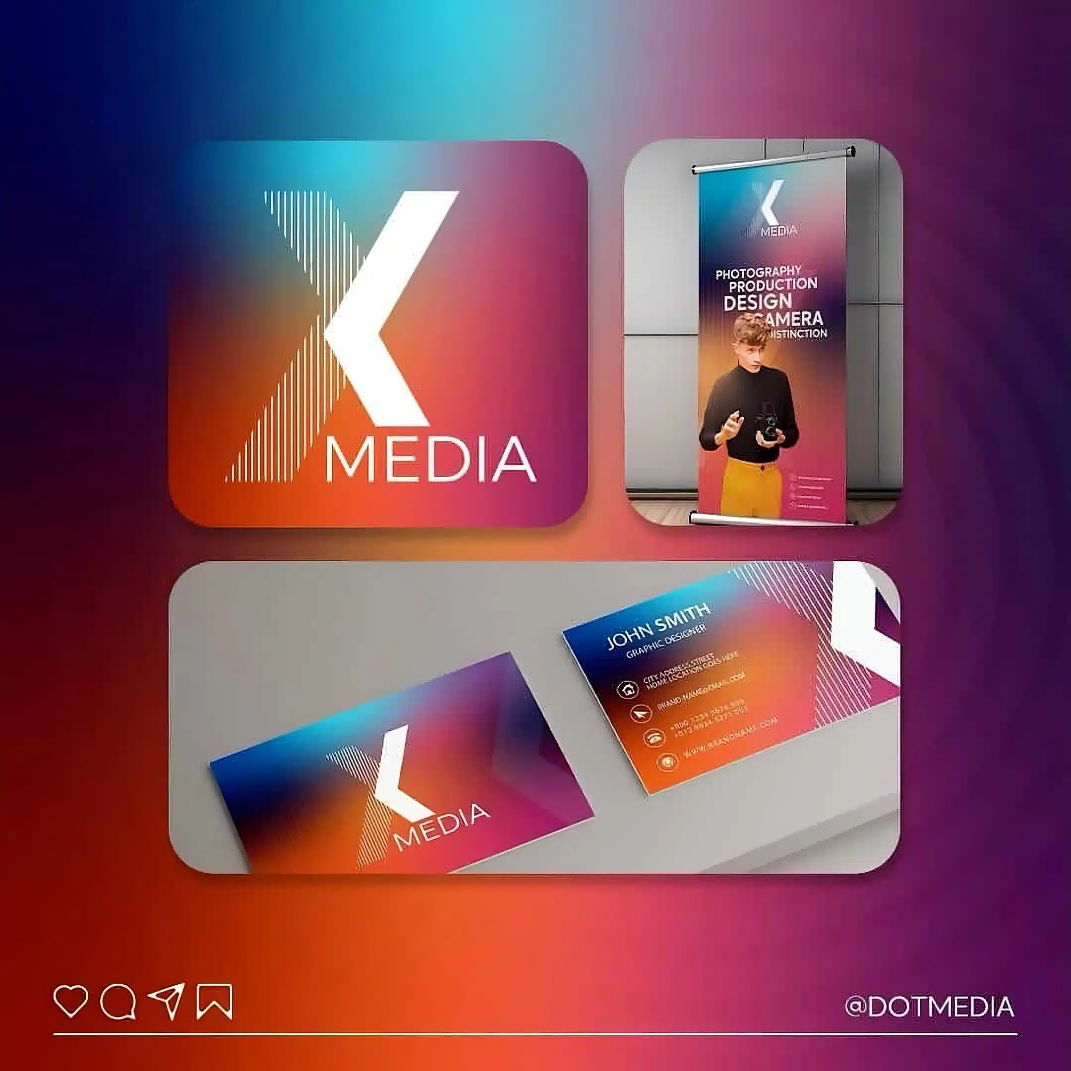 الألوان والهوية البصرية في اختيار الألوان في التصميم مع Dot Media