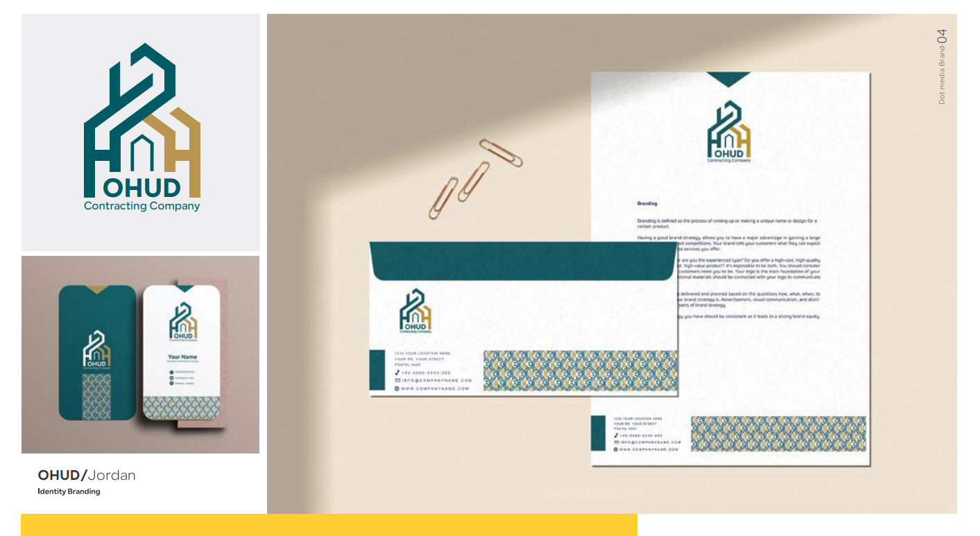 Brand Identity Design Agency in Jordan By Dot Media
