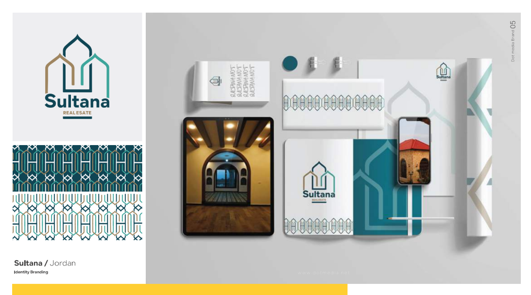 شركة تصميم هوية تجارية في الأردن Dot Media