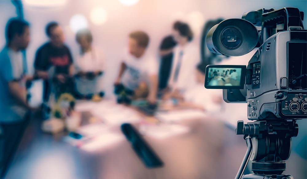 Professional video production services — cameras, lighting, and on-set workflow supporting corporate video and product video production