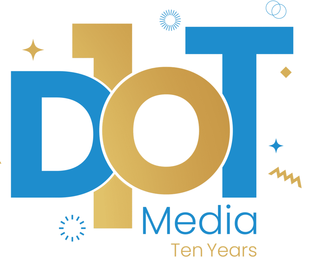Dot Media 10 years anniversary Logo