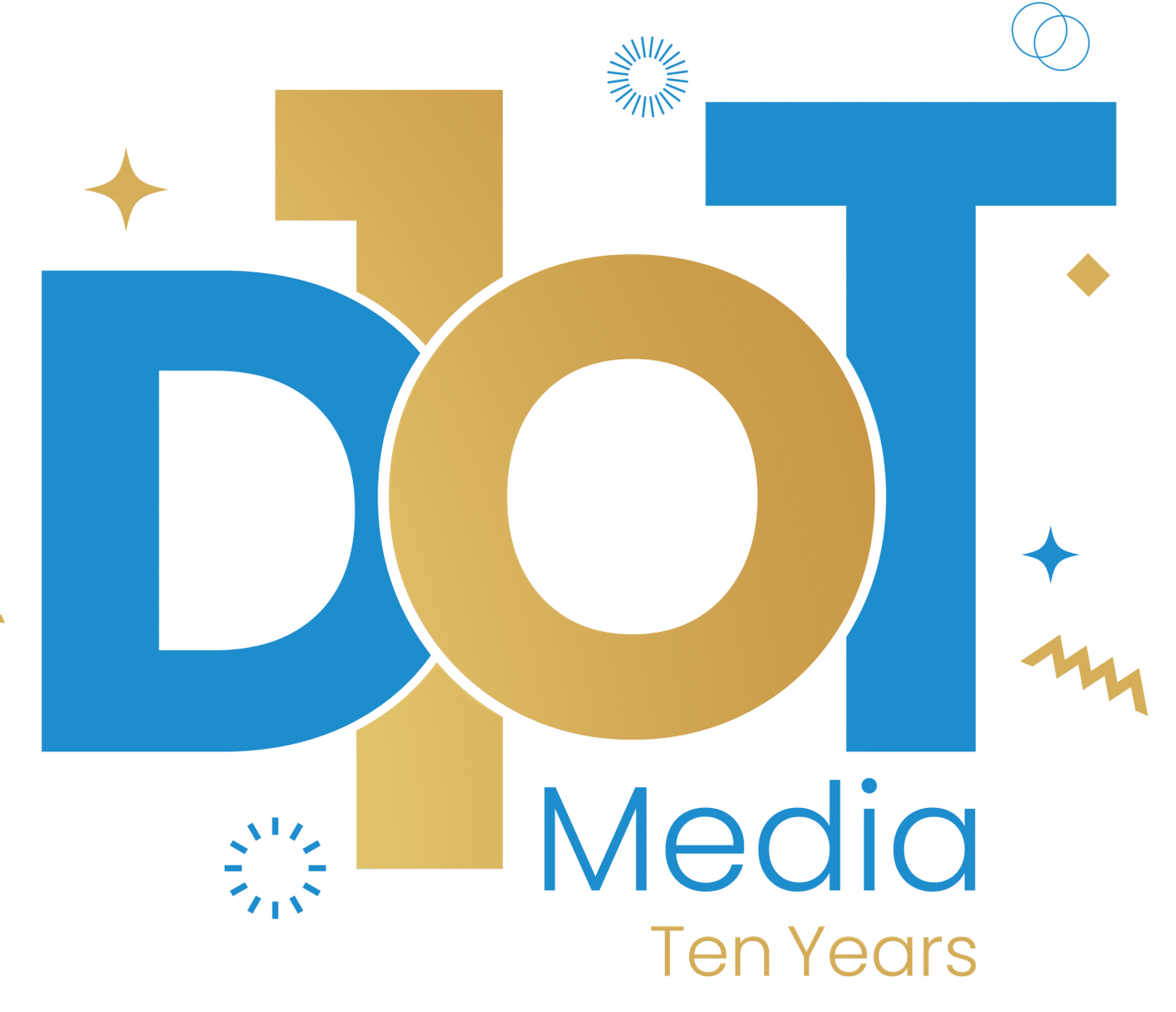 Dot Media 10 years anniversary Logo