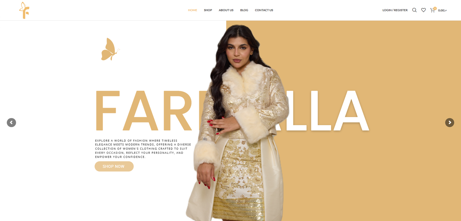 شركة تصميم مواقع في الأردن — موقع Farfalla بتصميم متجاوب وسلس