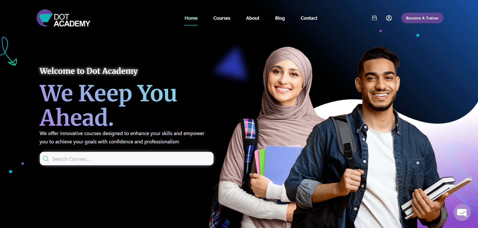 تطوير مواقع في الأردن — موقع Dot Academy من Dot Media