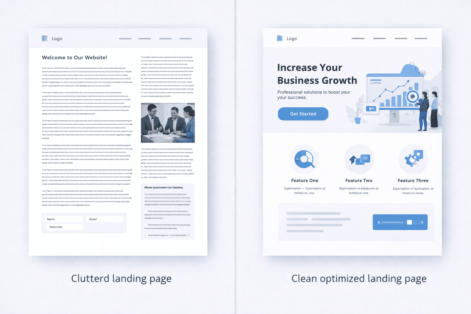 landing page optimization example for Google advertising in Jordan