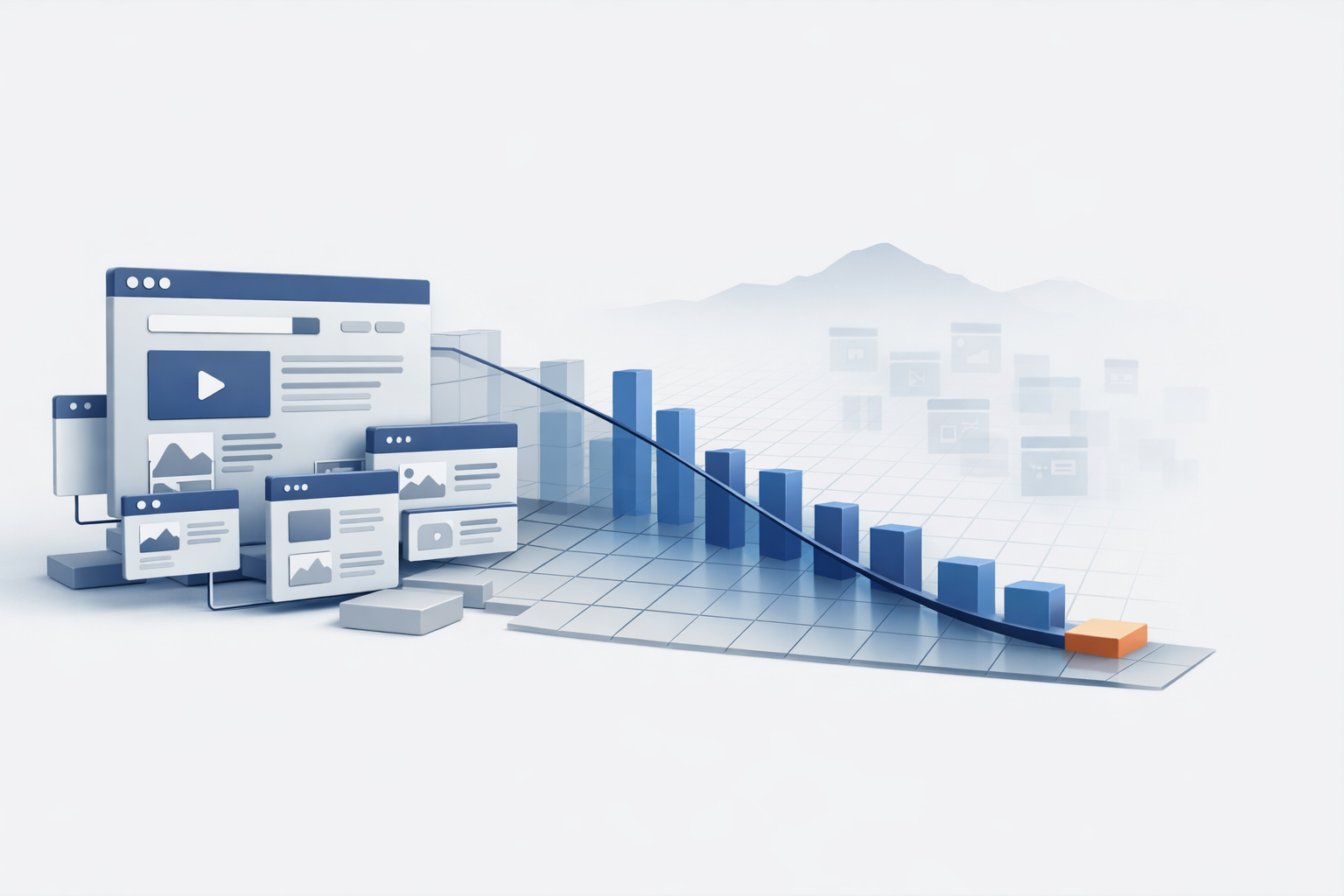 Executive infographic representing website visibility in Jordan challenges and digital search ranking issues in 2026