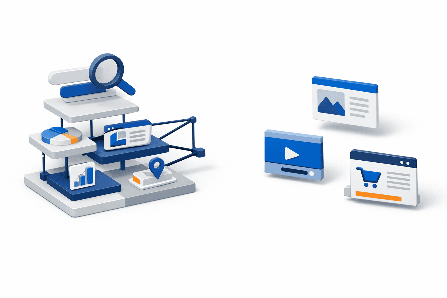 Infographic visualizing local authority signals impacting website visibility in Jordan