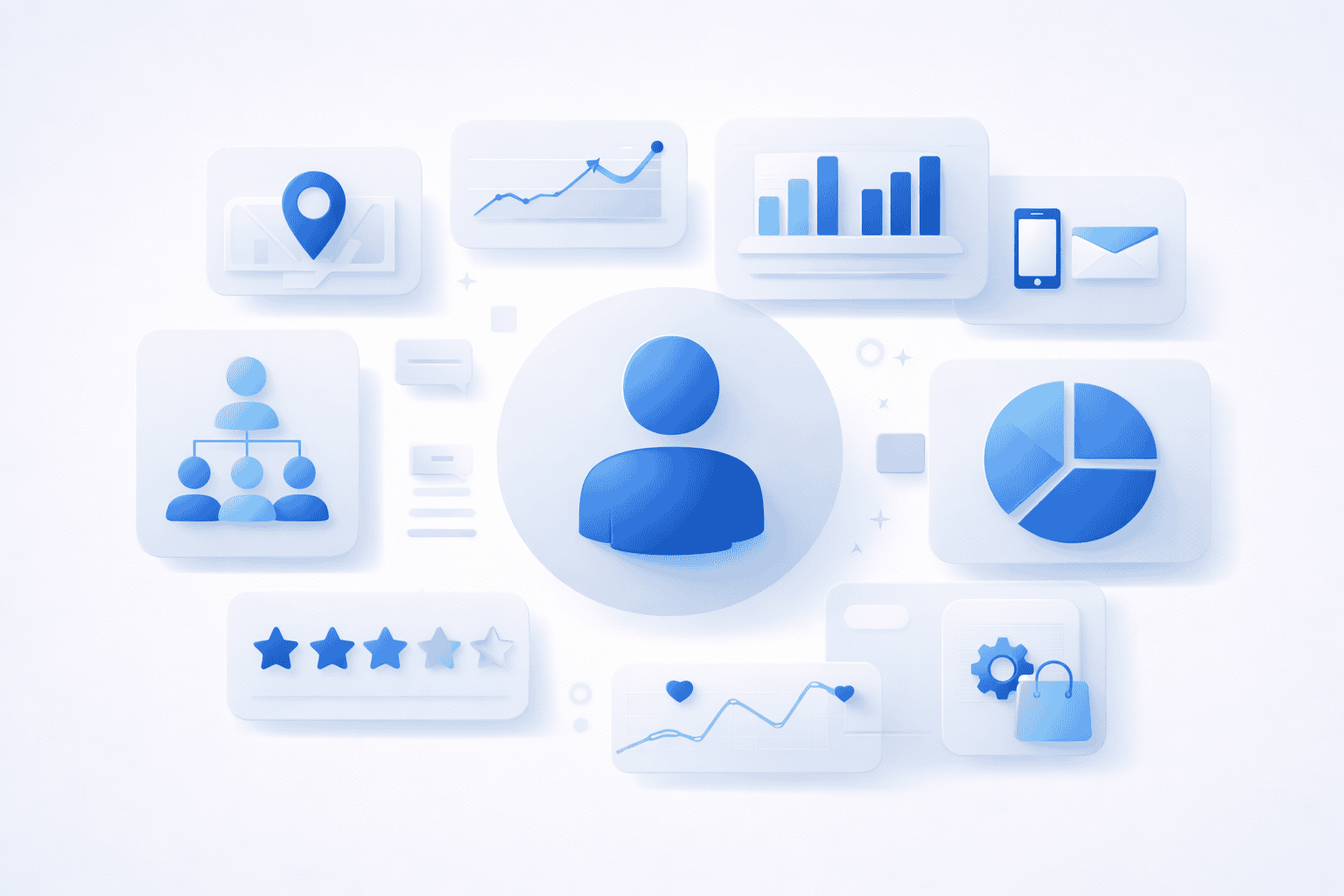 marketing channels ecosystem infographic for marketing plan for small business