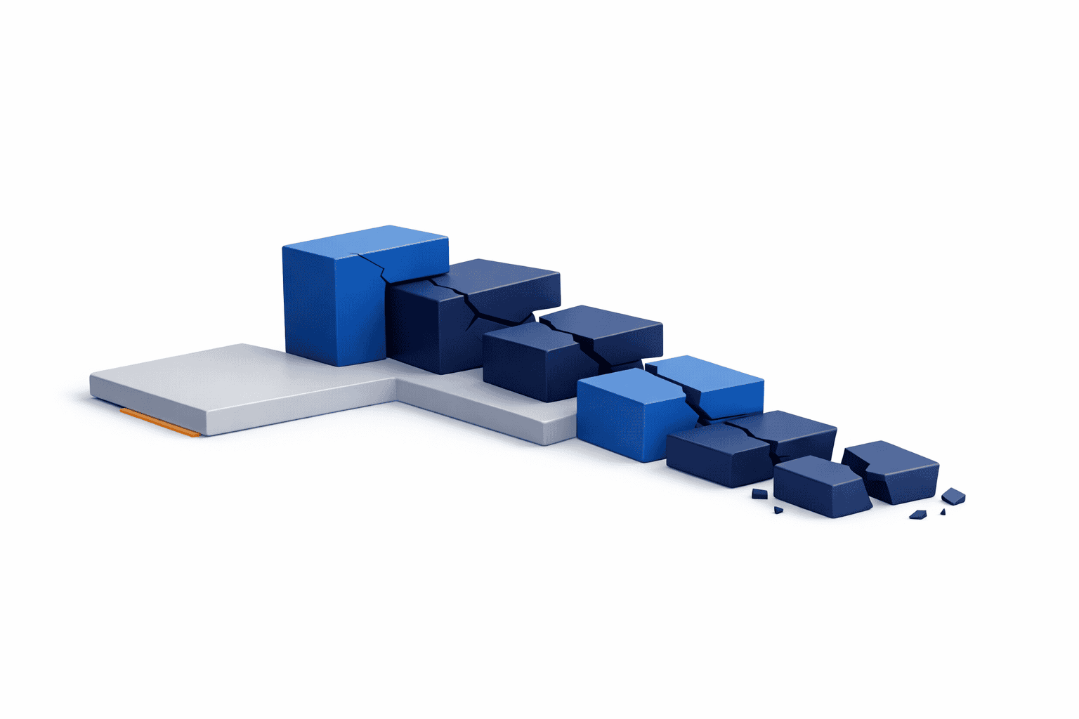 Executive infographic showing declining marketing ROI due to cheap marketing services and weak attribution models
