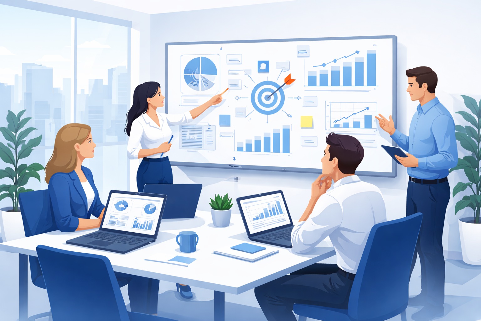 Internal marketing team managing campaigns and daily marketing operations