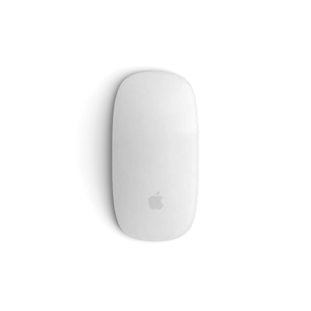 Dot Media workspace accessory - Apple-style white mouse.