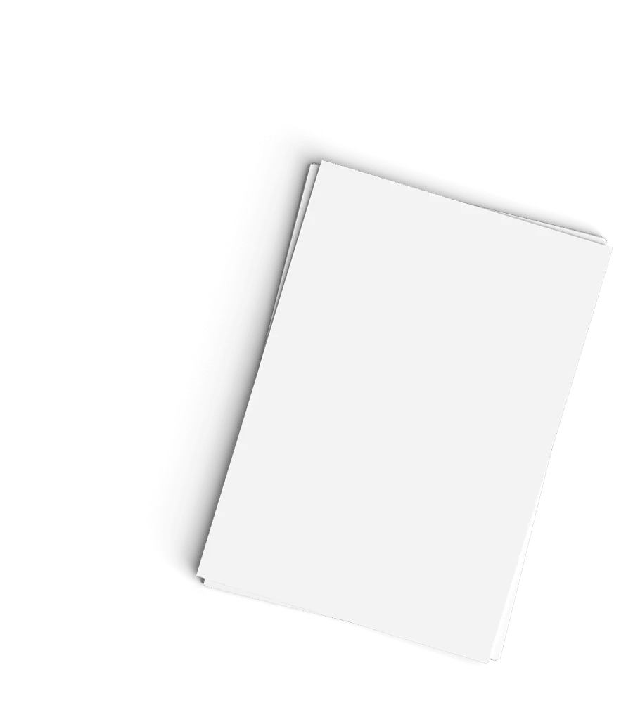 Dot Media office supplies - White blank papers for creative brainstorming